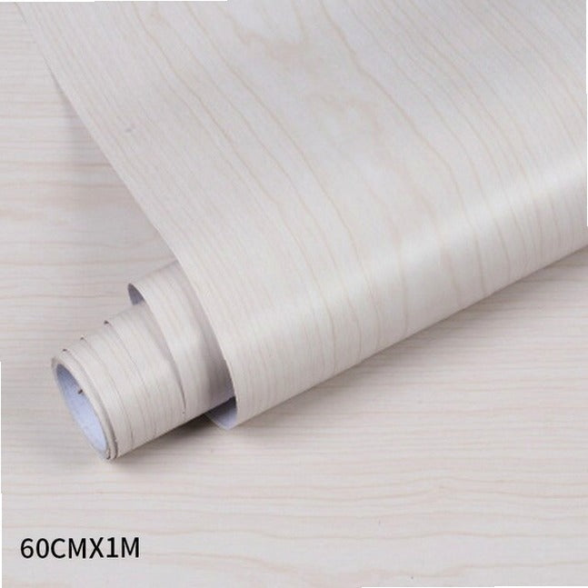 PVC wood grain wallpaper for Kitchen Films reconditioned clothes closet closet door furniture for home office Decor Wall Sticker